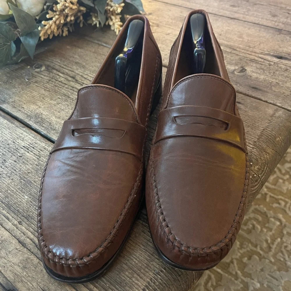 Vintage Bostonian Loafers - Made in Italy - Size 13 - Picture 3 of 7